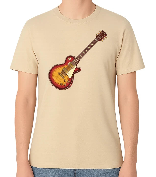 Electric Guitar Graphic Unisex T-Shirt Musician Rock Music Tee