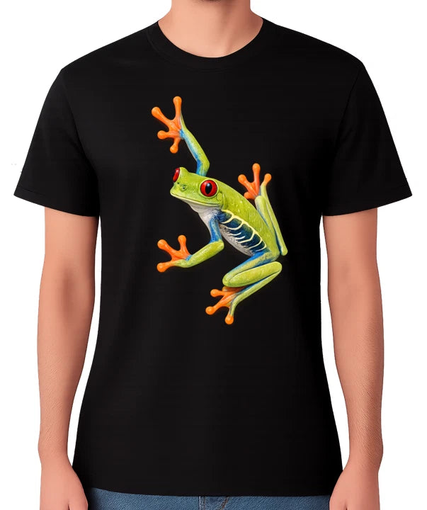 Red Eyed Tree Frog Graphic T-Shirt Wildlife Nature Gift Unisex Tee