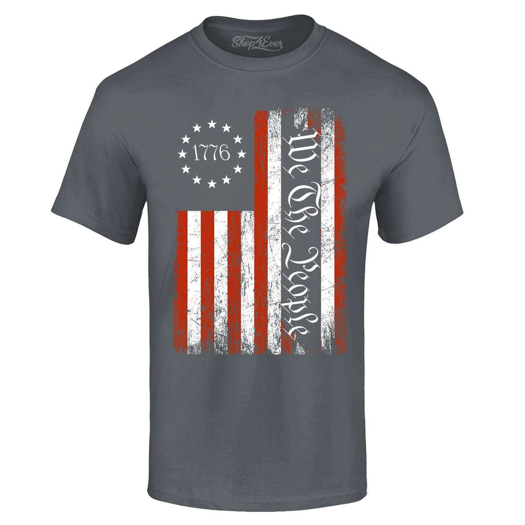 We the People 1776 American Flag T-shirt 4th of July Shirts