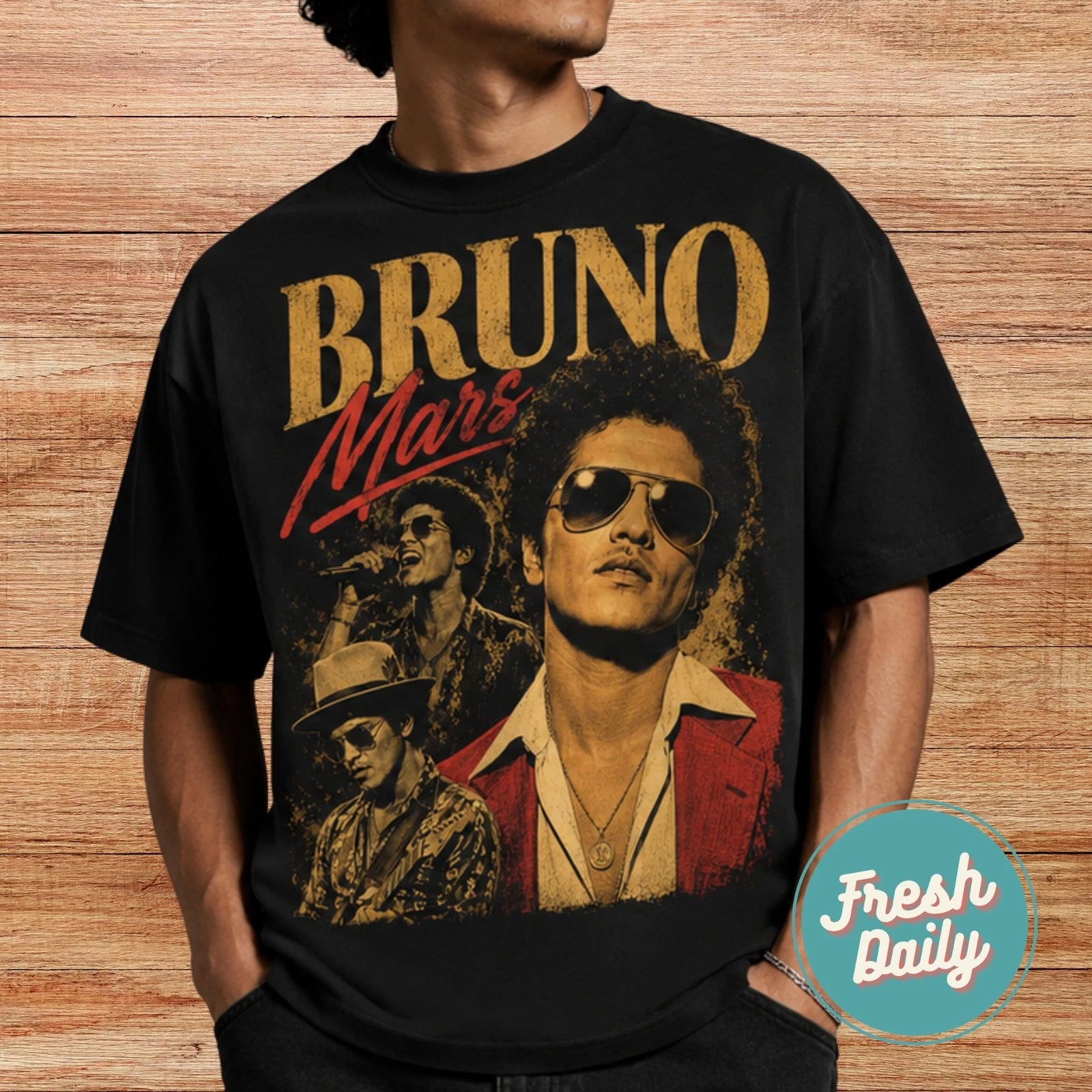 Bruno Mars The Romantic Tour Vintage Music Graphic UNISEX T SHIRT