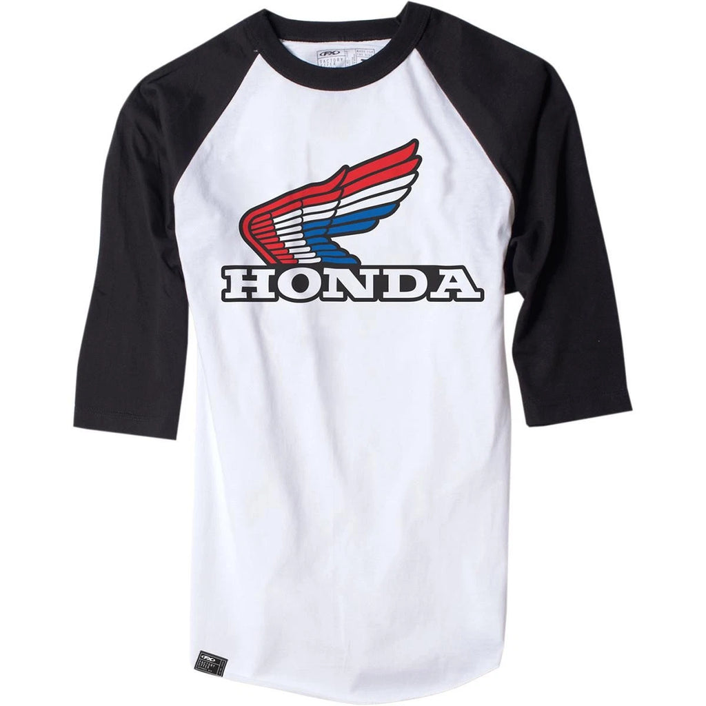 Factory Effex Honda Baseball T-Shirts Motorcycle ATV/UTV Street Bike Dirt Bike