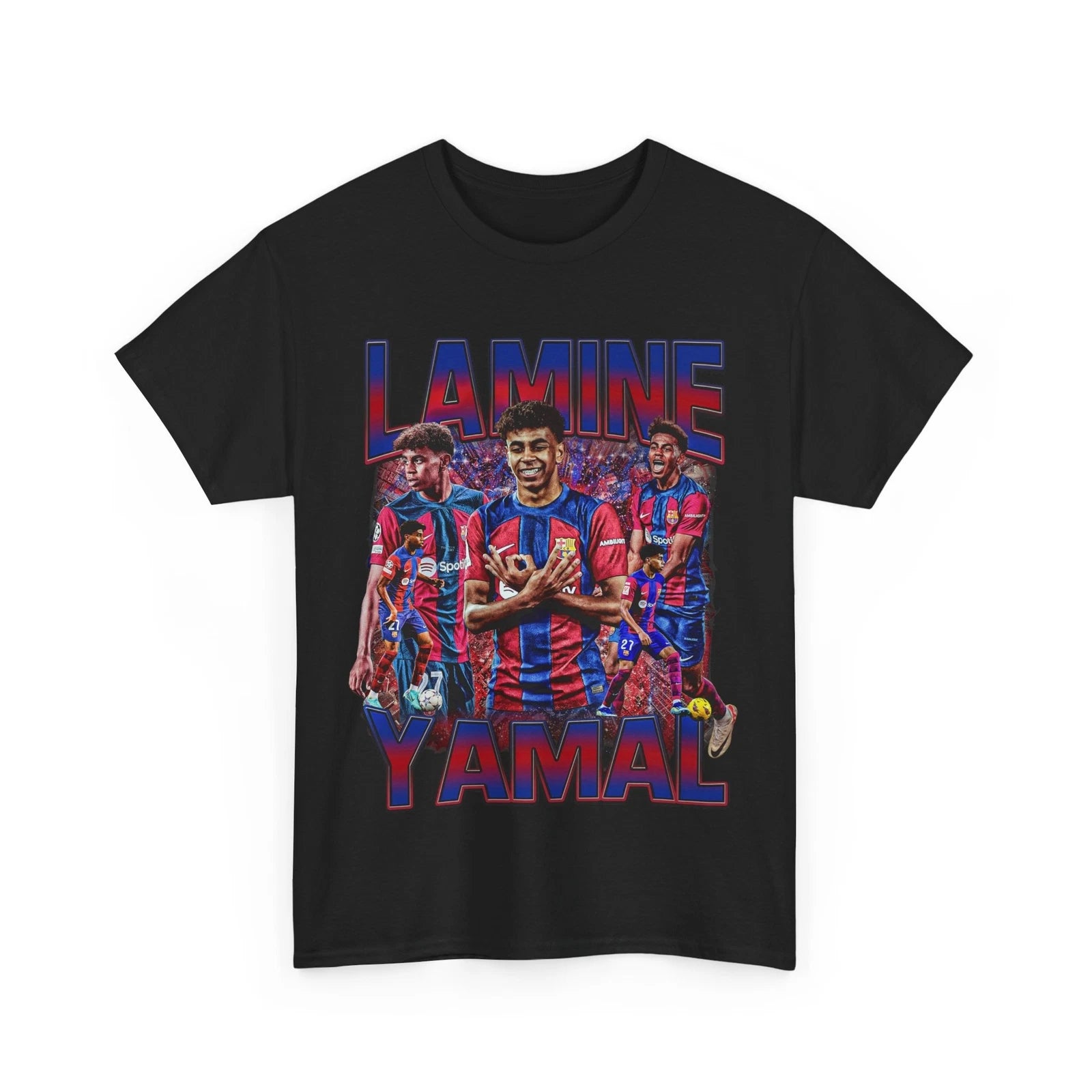 Lamine Yamal Bootleg Retro Vintage 90s Graphic T-Shirt, Barcelona Soccer Shirt