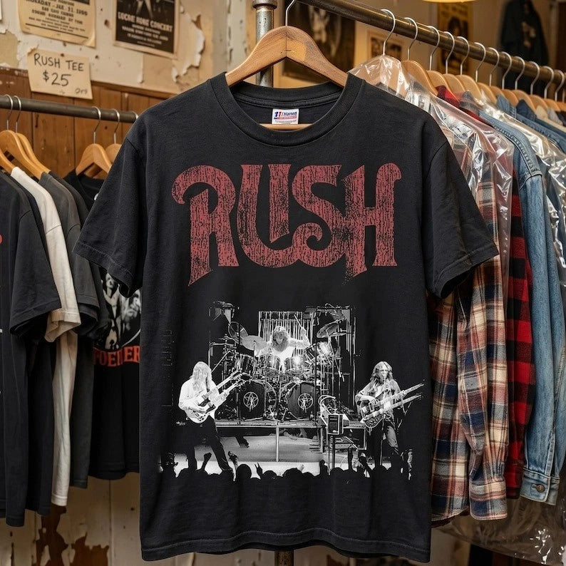 Hot!! Rush Band Shirt, Vintage Rock Concert Tee, Retro Music Fan Gift
