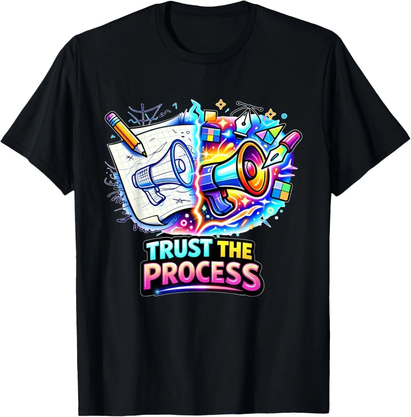 Trust The Process – Creative Design Journey Artwork T-Shirt