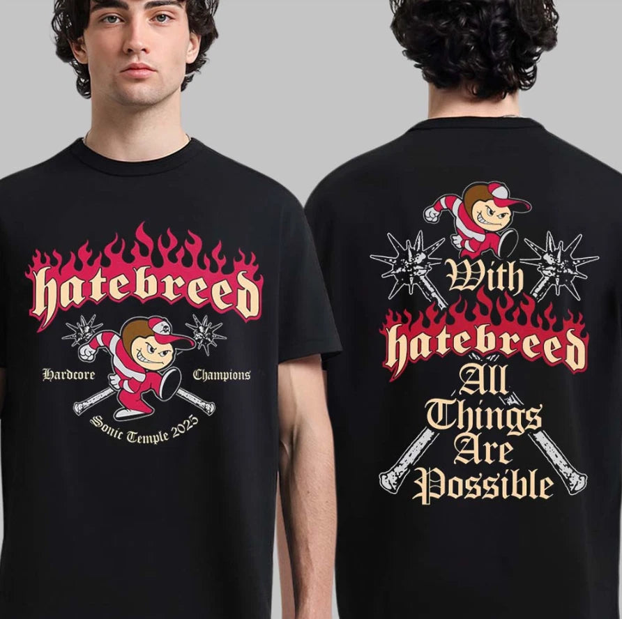 Hardcore Champions With Hatebreed Sonic Temple 2025 Tee