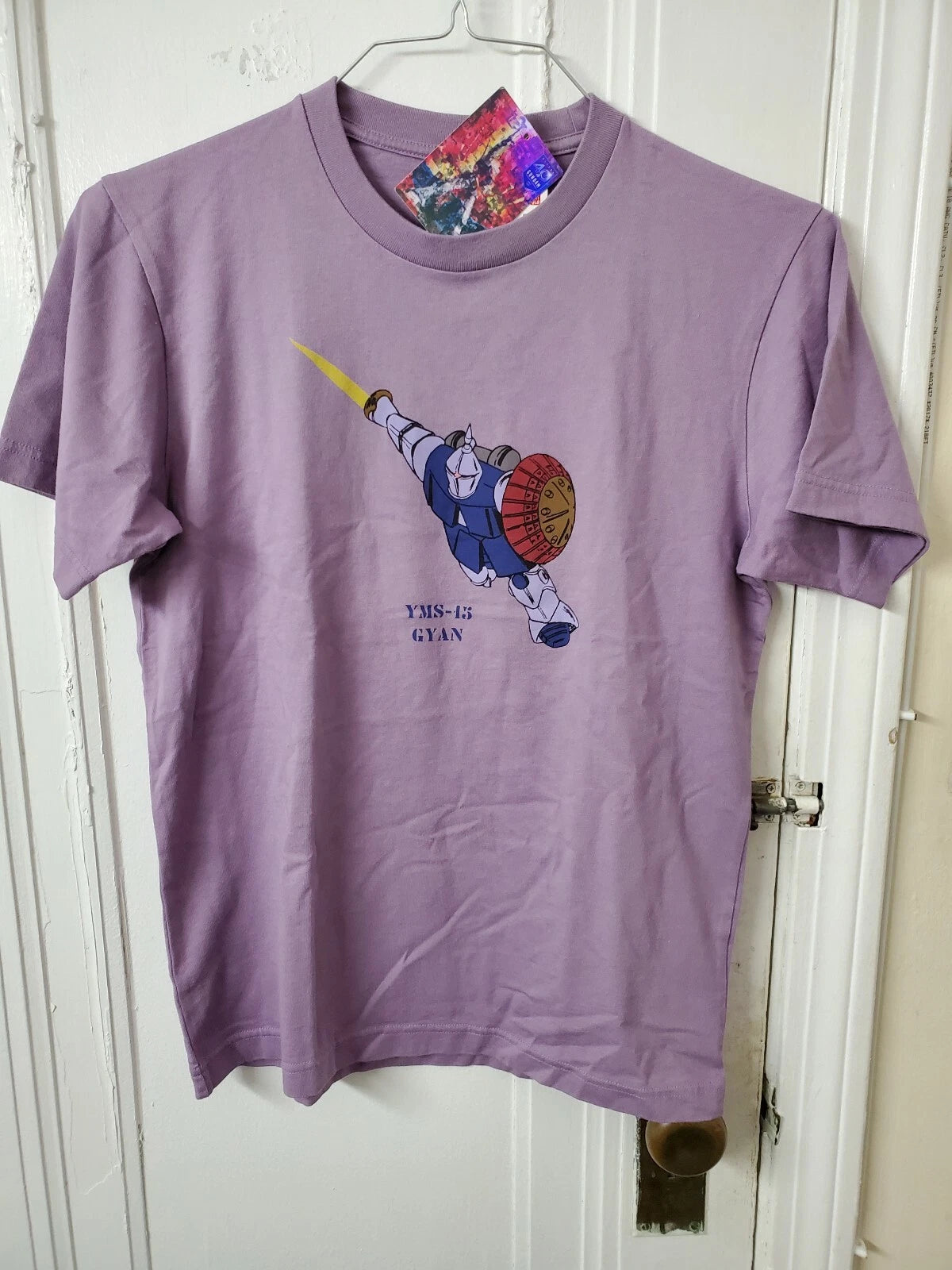 US SELLER- Uniqlo x Gundam YMS - 15 Gyan T-shirt Purple 40th Anniversary