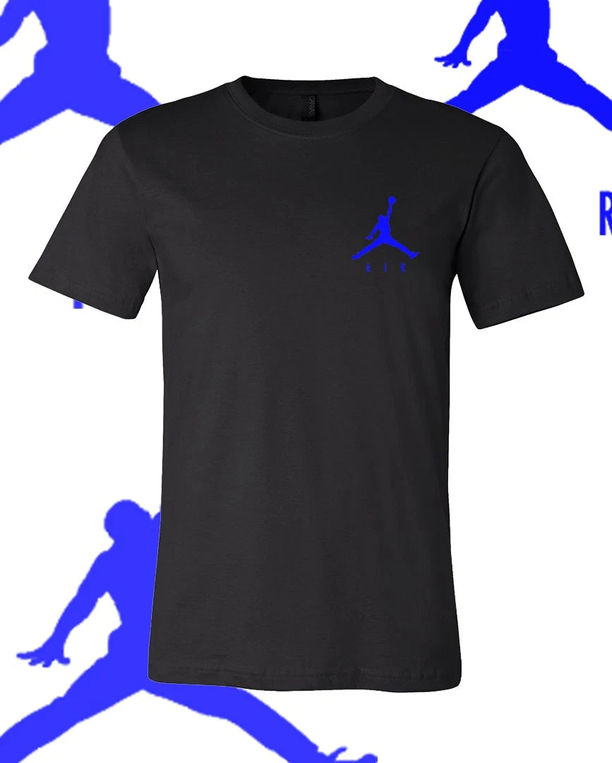 Men's Basketball AIR BLUE LC MJ Sports T-Shirt  Tee Fast Ship!!