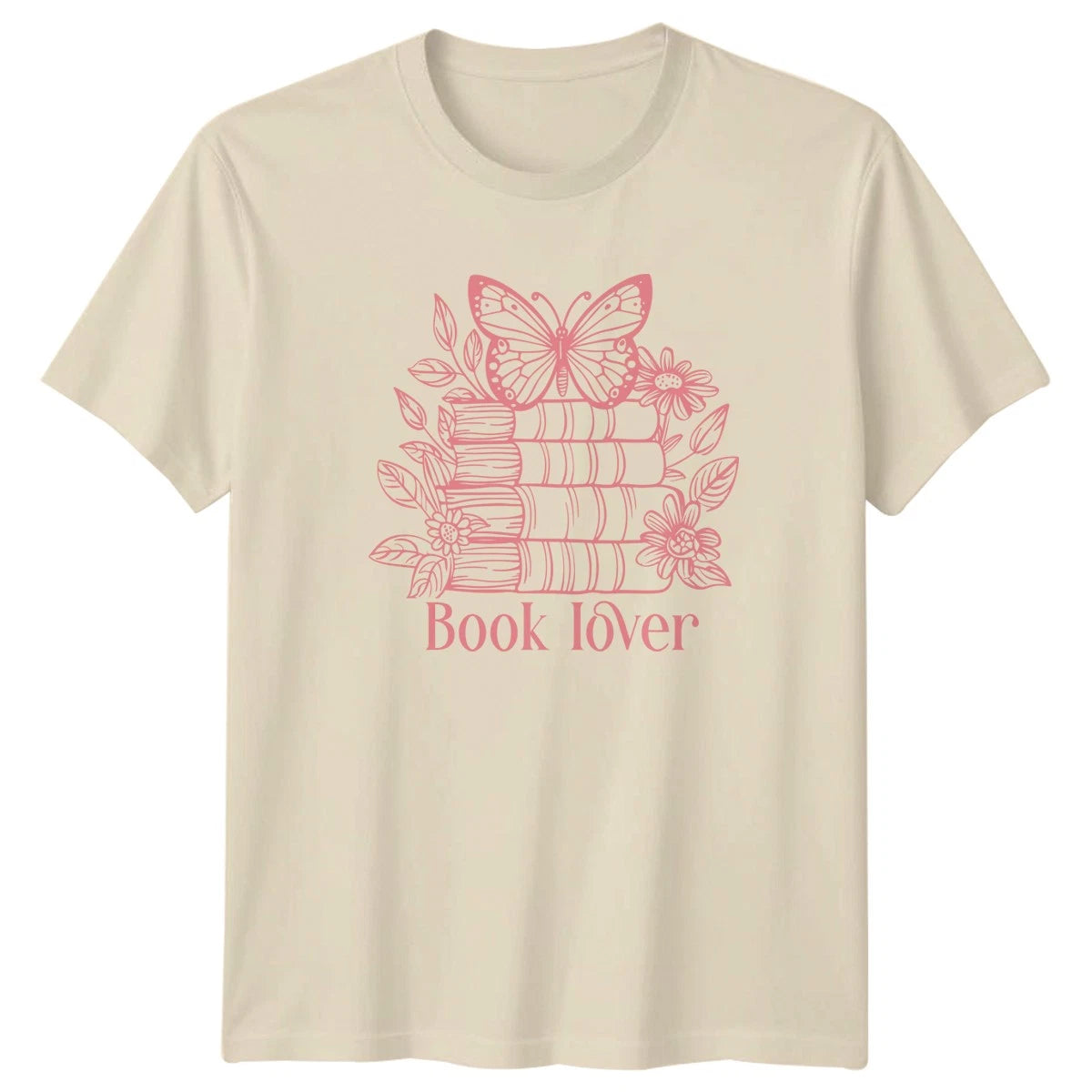 Book Lover Womens T-Shirt Botanical Reader Literature Birthday Gift For Her