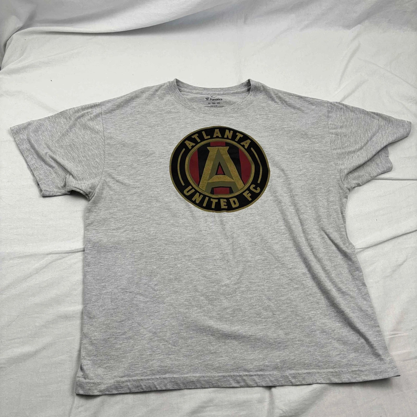 Fanatics Unisex Atlanta United FC T Shirt Gray Short Sleeve Graphic XXL
