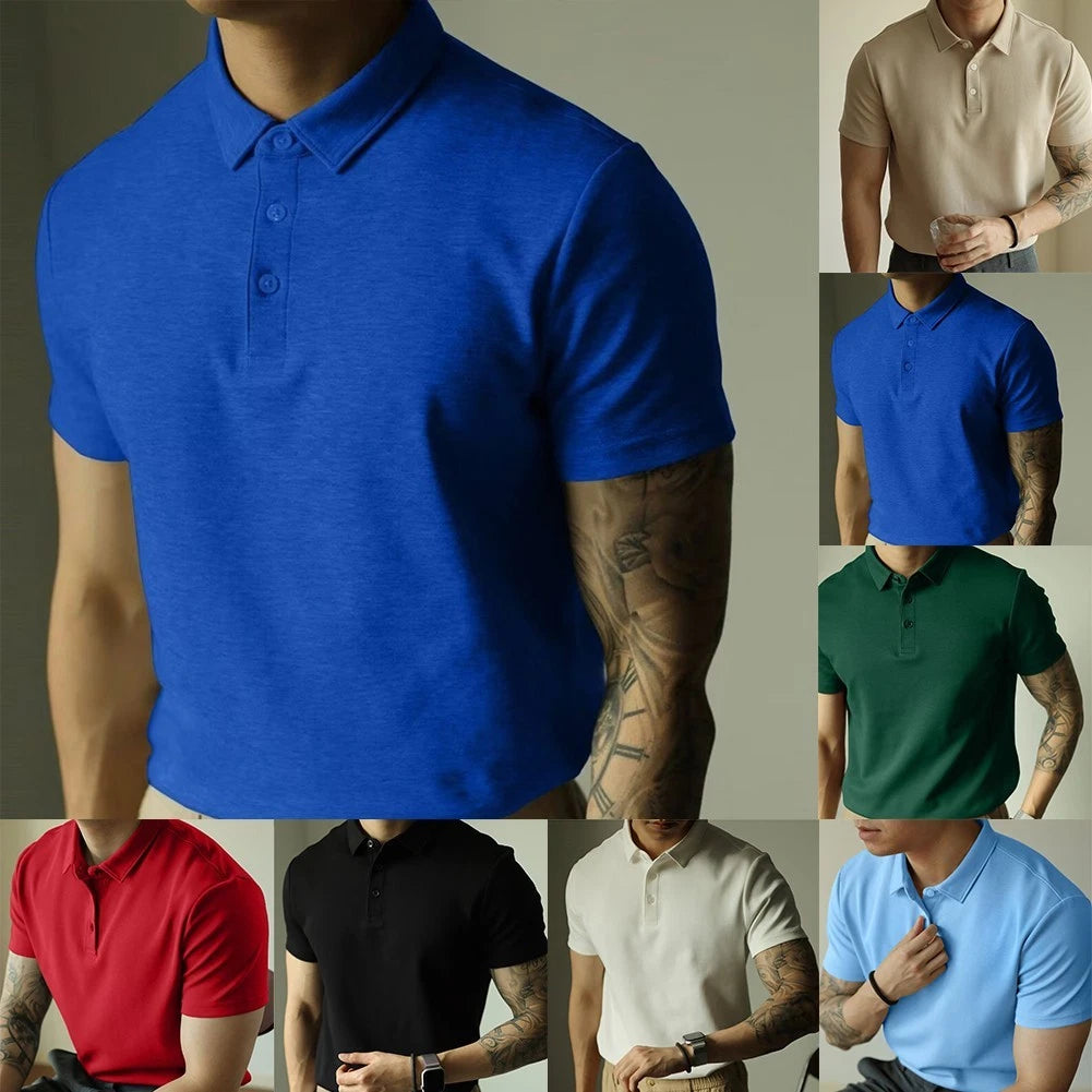 Men's Regular Length Casual Shirt Short Sleeve Lapel Collar Streetwear Top