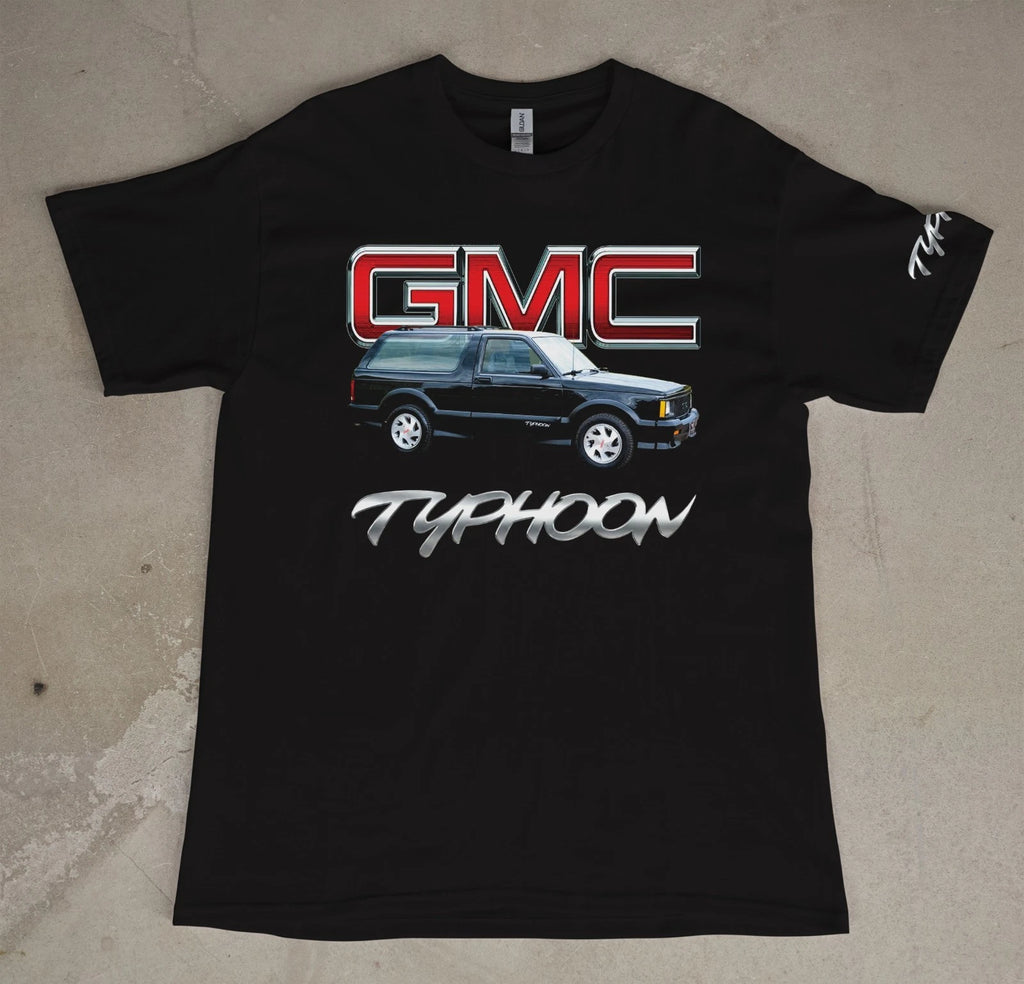 Black GMC Typhoon Custom Tshirt  Tee Shirt