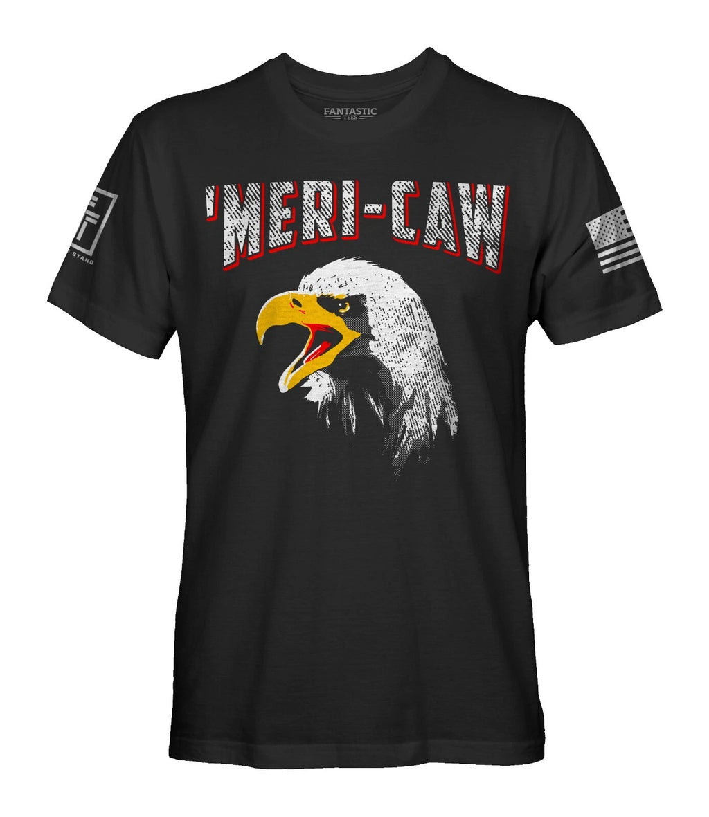Fantastic Tees Meri-CAW Eagle Men's Patriotic T-Shirt