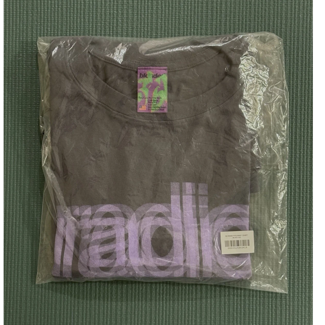 BLONDED FOCUSING T-SHIRT BLACK PURPLE XXL FRANK OCEAN