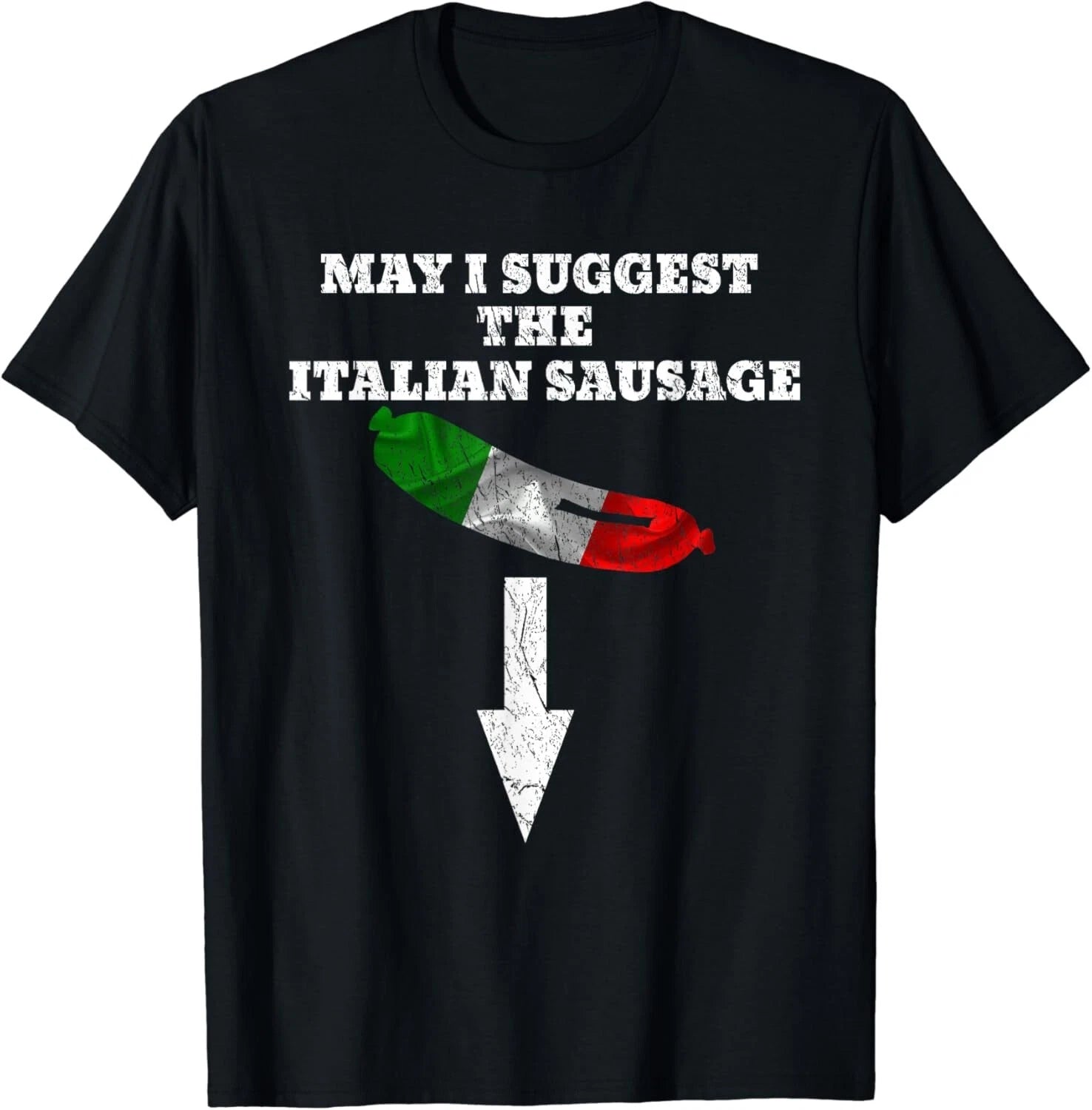 Naughty Italian Sausage Shirt_ Funny Italian Sausage Gift Unisex T-Shirt