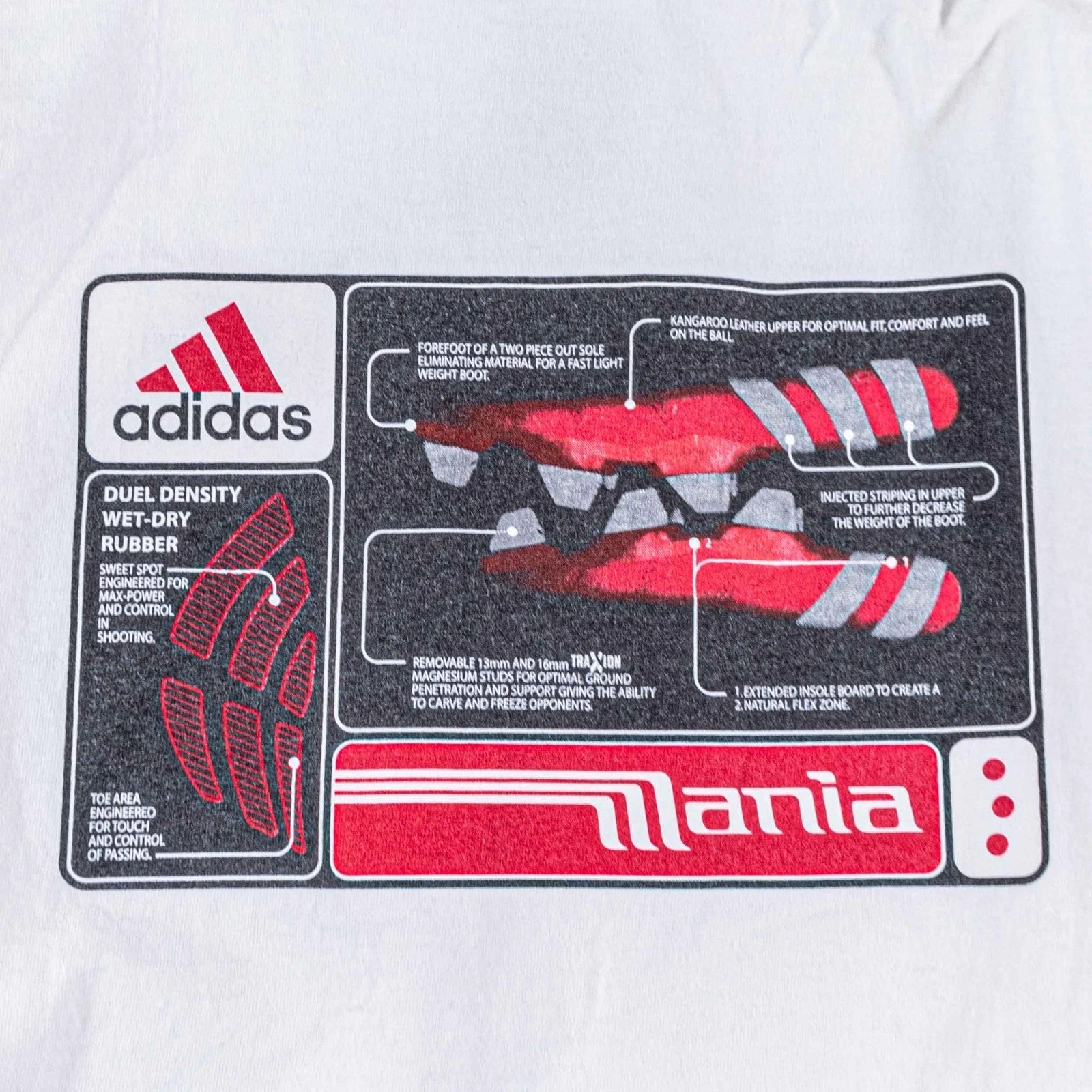 Adidas Predator Mania Soccer Jersey Shirt Large L/S White Vtg 2002 Blokecore