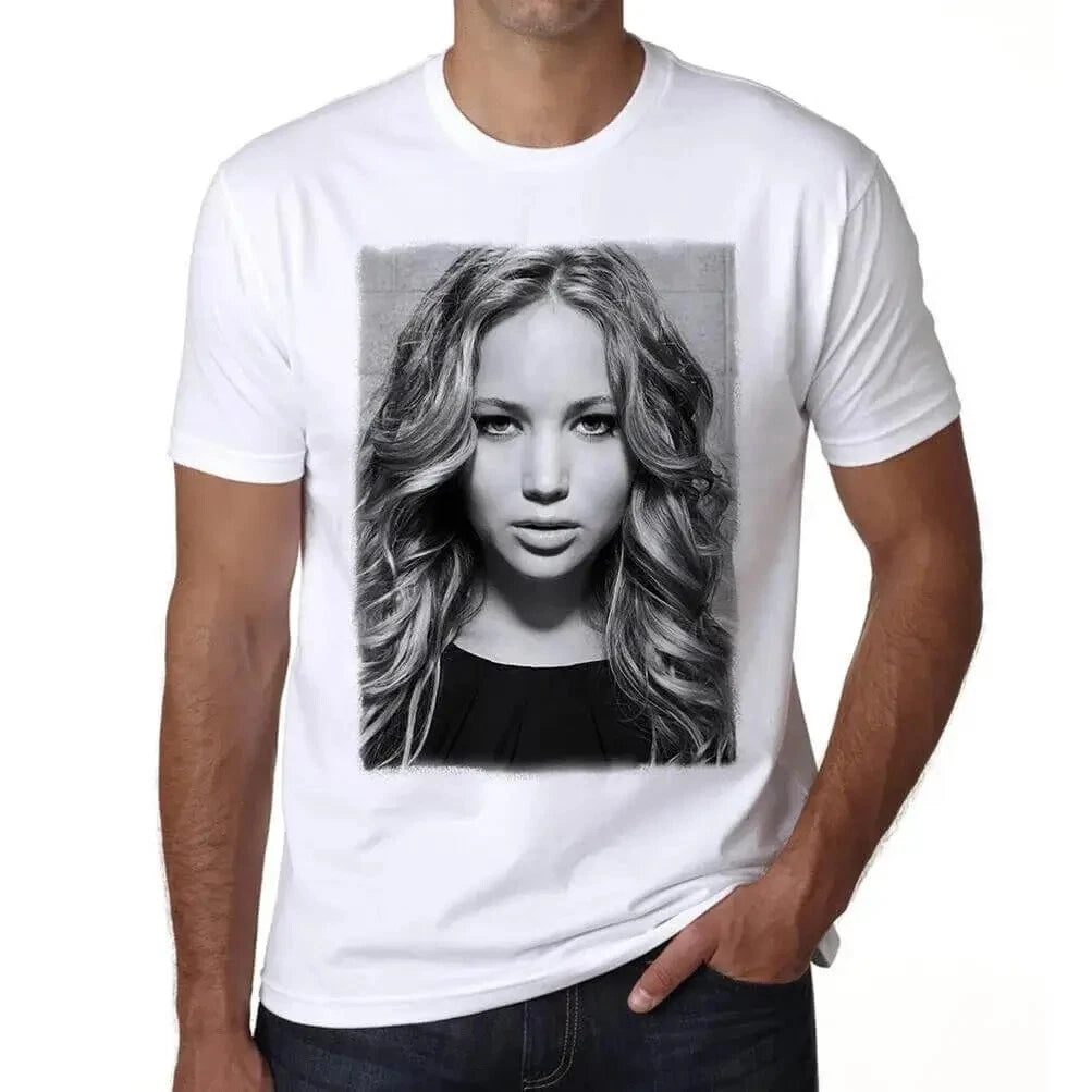 Men's Graphic T-Shirt Jennifer Lawrence 1 Eco-Friendly Limited Edition