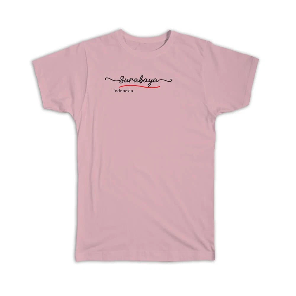 Gift T-Shirt : Surabaya Indonesia Minimalist
