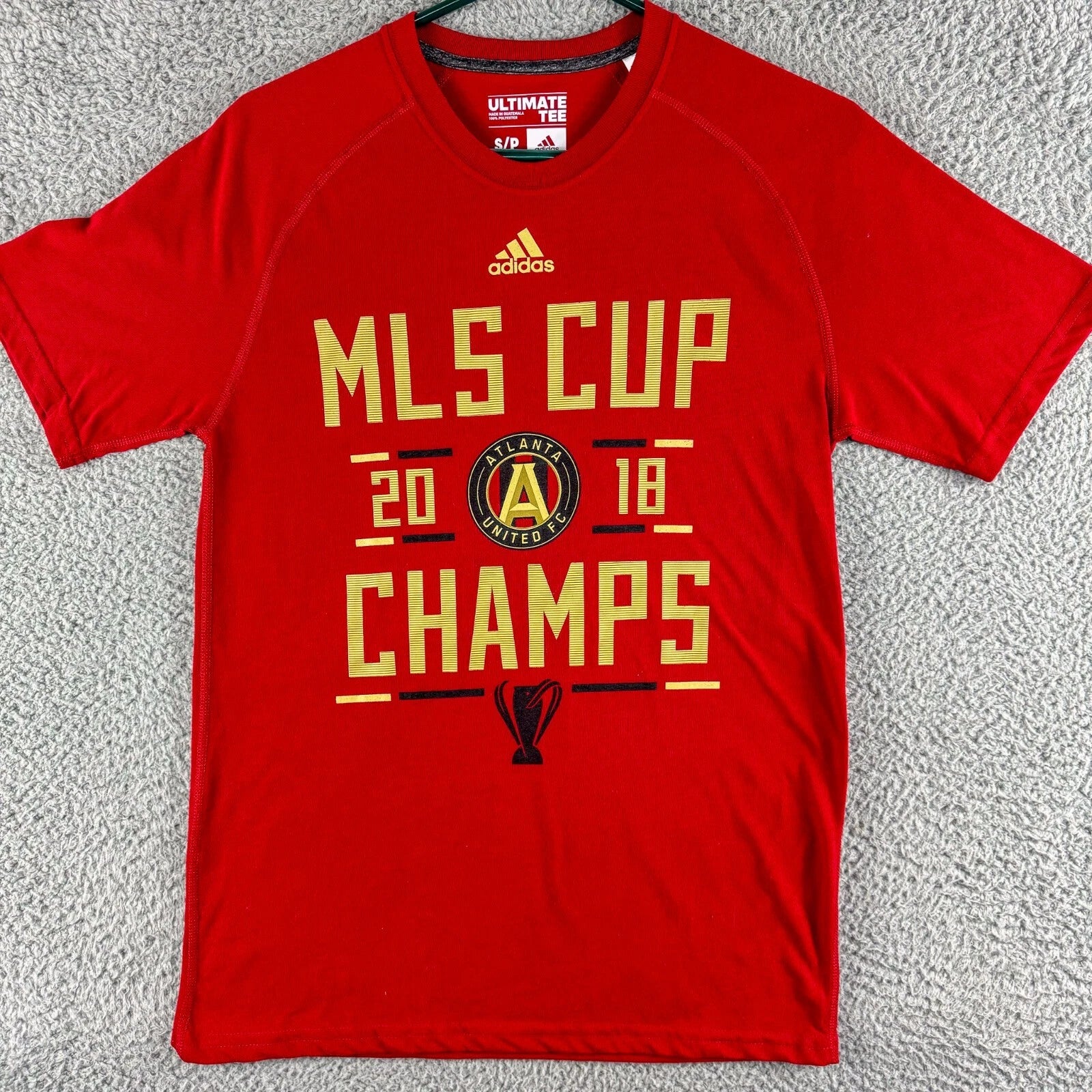 Adidas Atlanta United FC Shirt Adult Small Red Futbol Soccer 2018 Champs ATL MLS