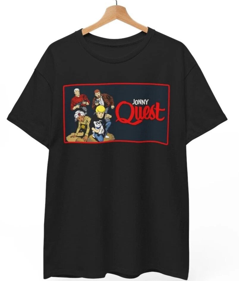 Jonny Quest T-Shirt NEW, 80's 70's cartoon Johnny Unisex Shirt