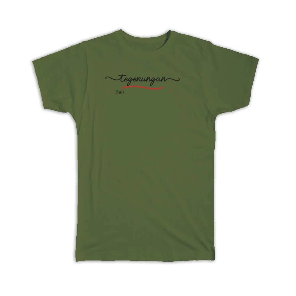 Gift T-Shirt : Tegenungan Bali Minimalist