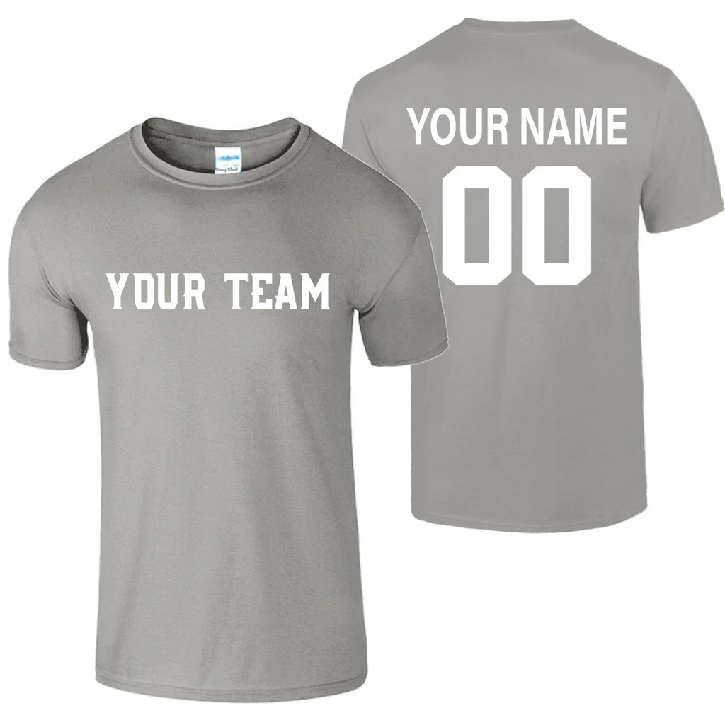 Personalized Custom Name Number Football Team Funny Customized Colors T-Shirt