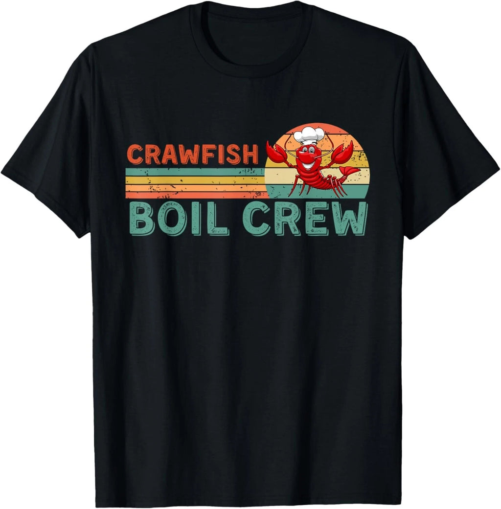 Retro Crawfish Boil Crew Gift -Crayfish_Crawdad_Mudbug Lover Gift Unisex T-Shirt