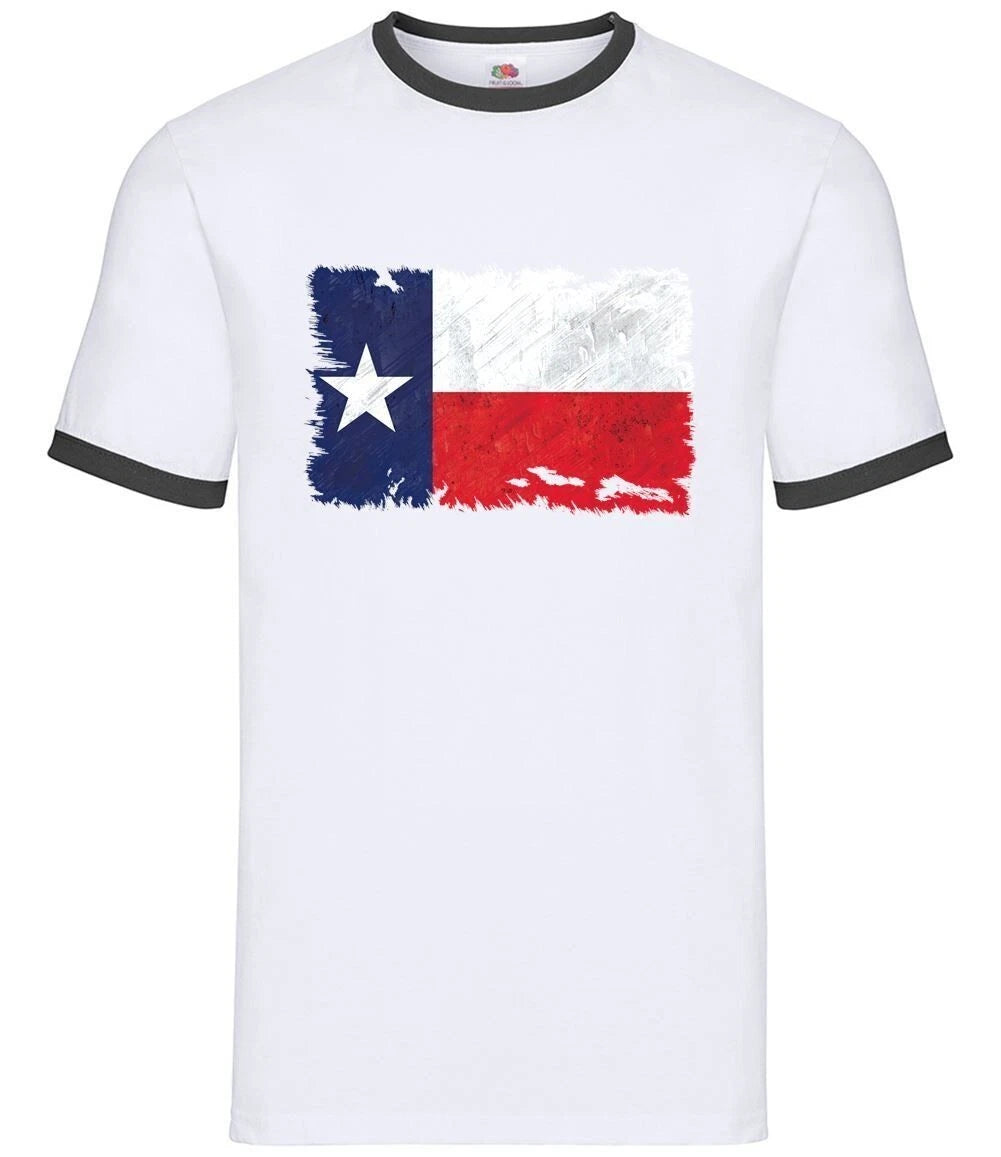 Texas Grunge Flag Style - Men Contrast - State Country Love Born