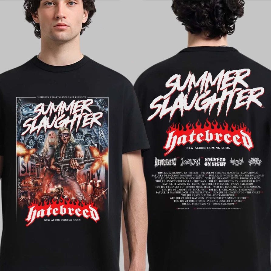Hatebreed 2026 Tour Dates Part 1 Double Sided Shirt