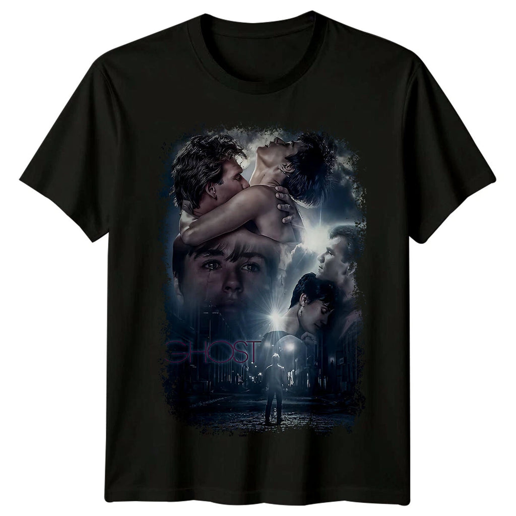 Ghost (1990) Movie Poster Inspired T-Shirt Retro Classic Film Graphic Tee Unisex