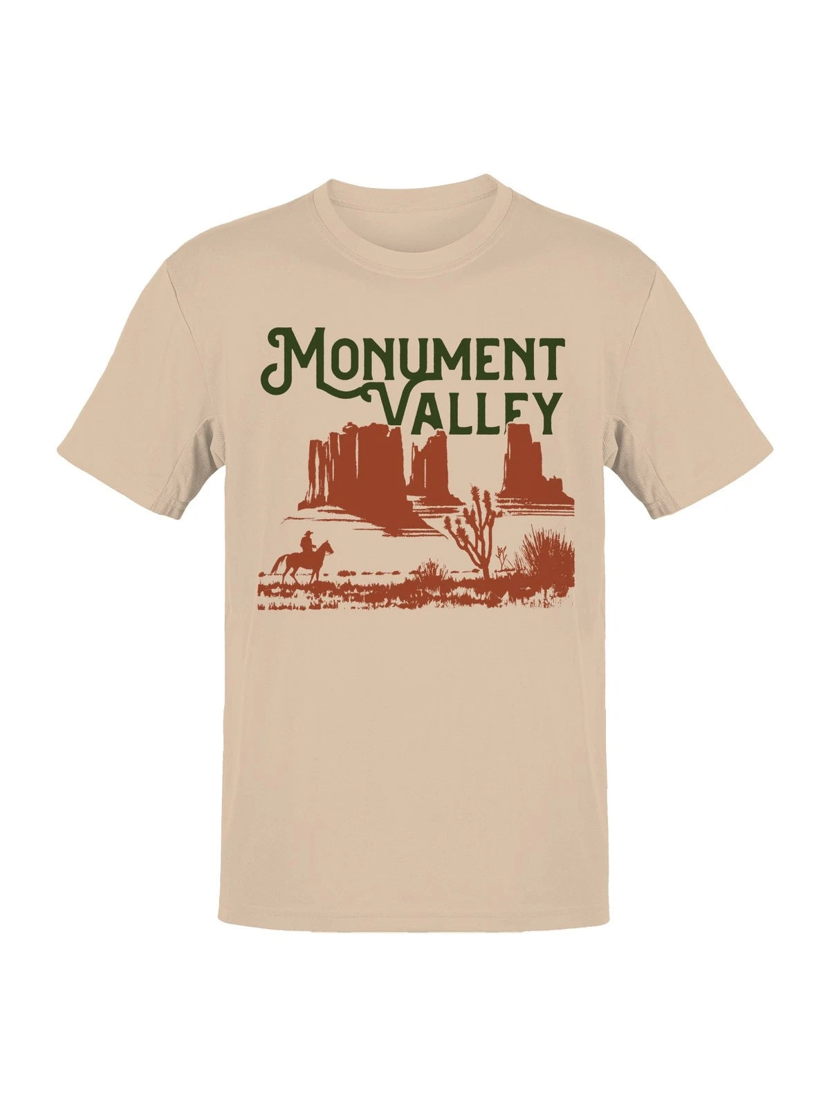 Monument Valley Cowboy Scene Art Men's T-shirt