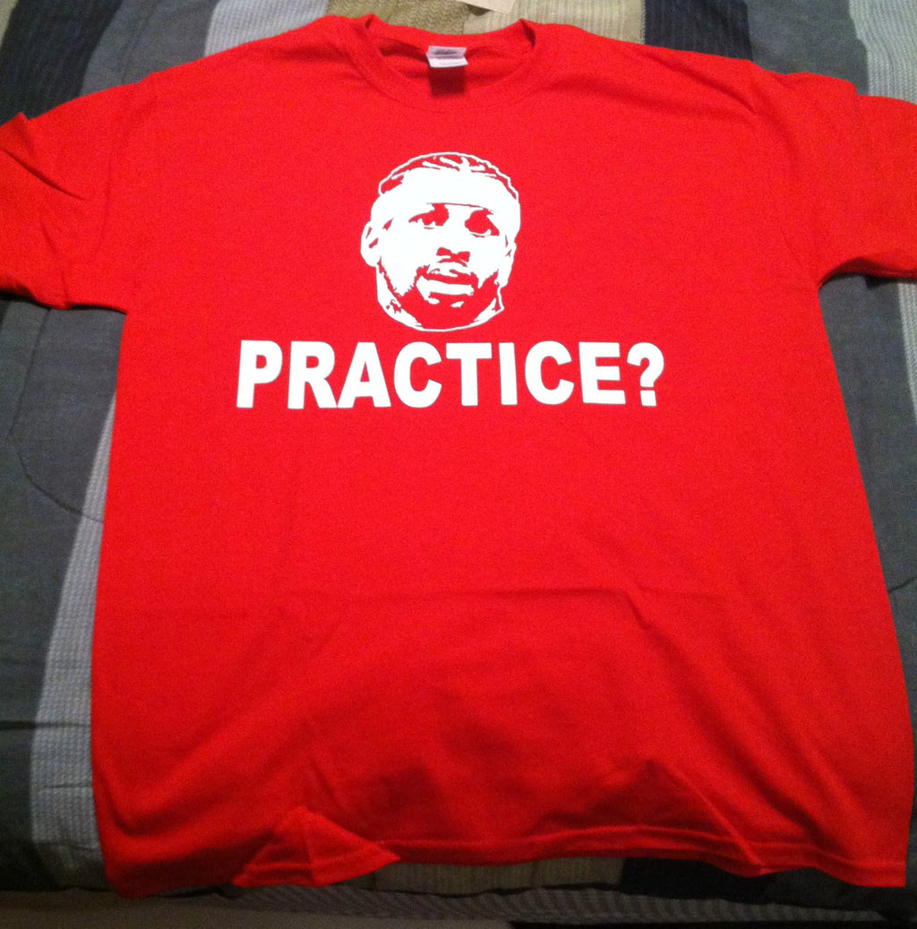 Allen Iverson "Practice" T-shirt Shirt Philadelphia 76ers Hat Jacket NBA