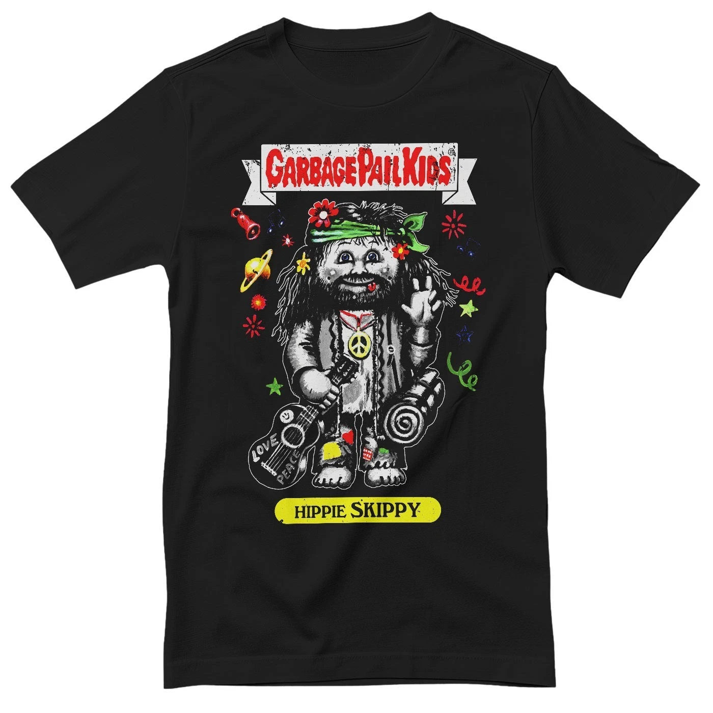 Maglietta Da Uomo Hippie Skippy - Garbage Pail Kids Ufficialmente Licenziata
