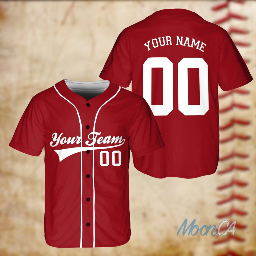 Personalized Custom Stripe Line Color Baseball Jersey For Baseball Fans Custom