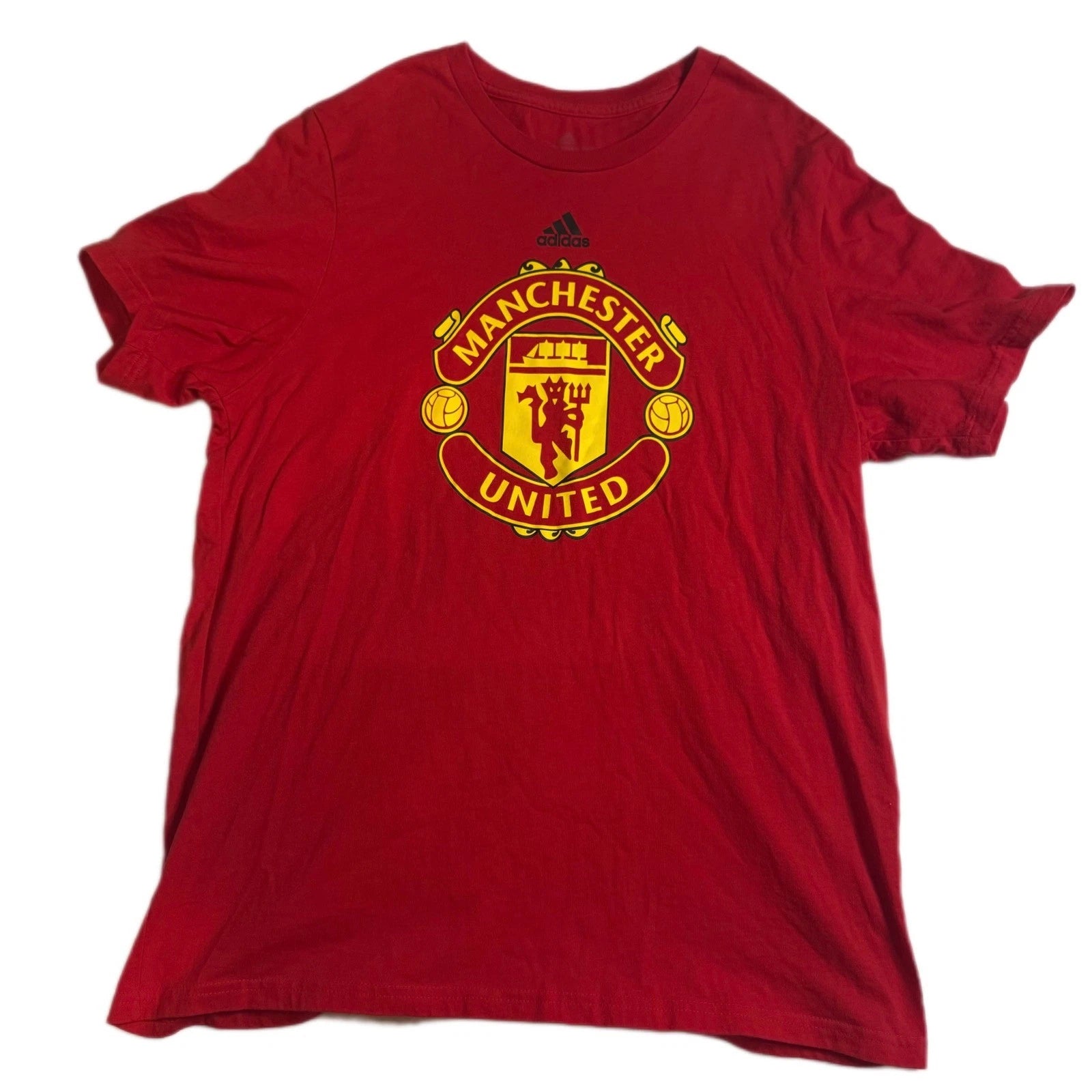 Adidas Manchester United Amplifier Tee Soccer Jersey Red XL/TG