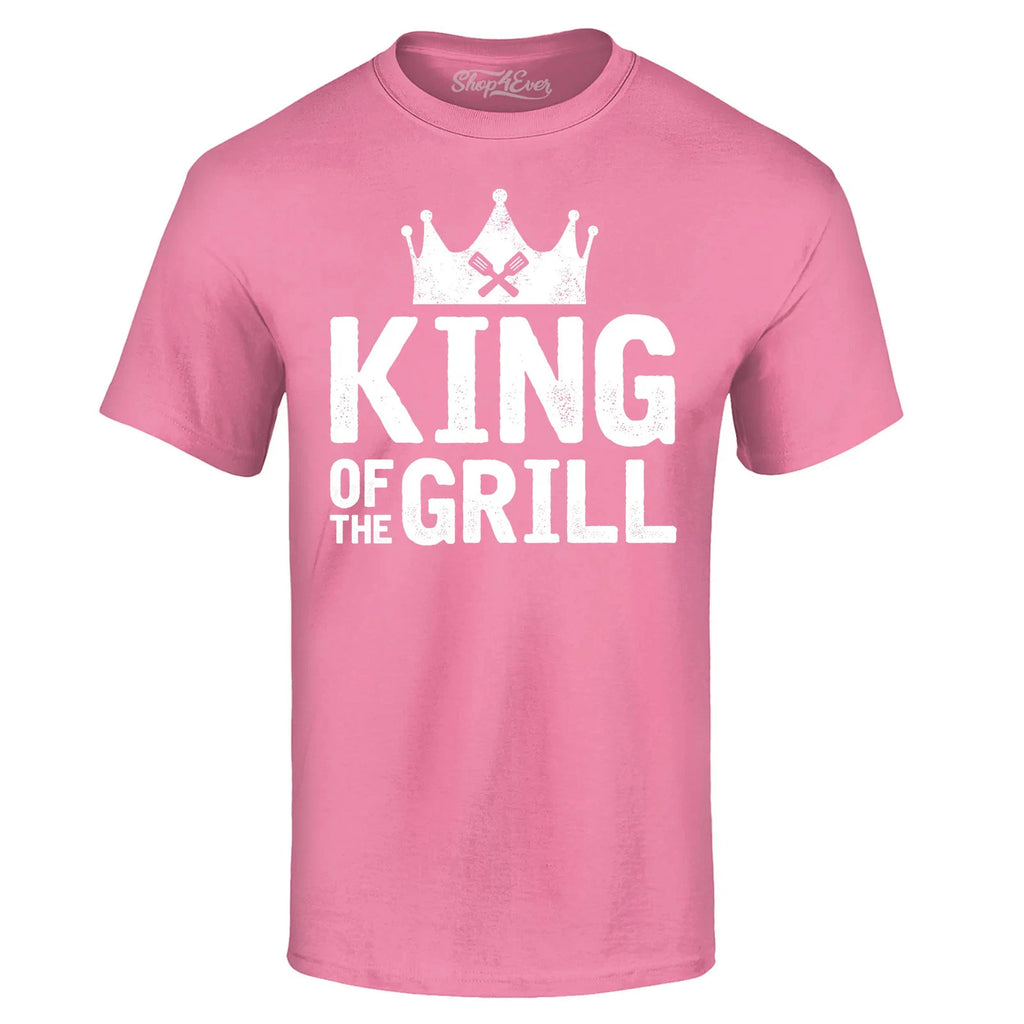 King Of The Grill T-shirt Funny Grilling Gift BBQ Grill Dad Shirts