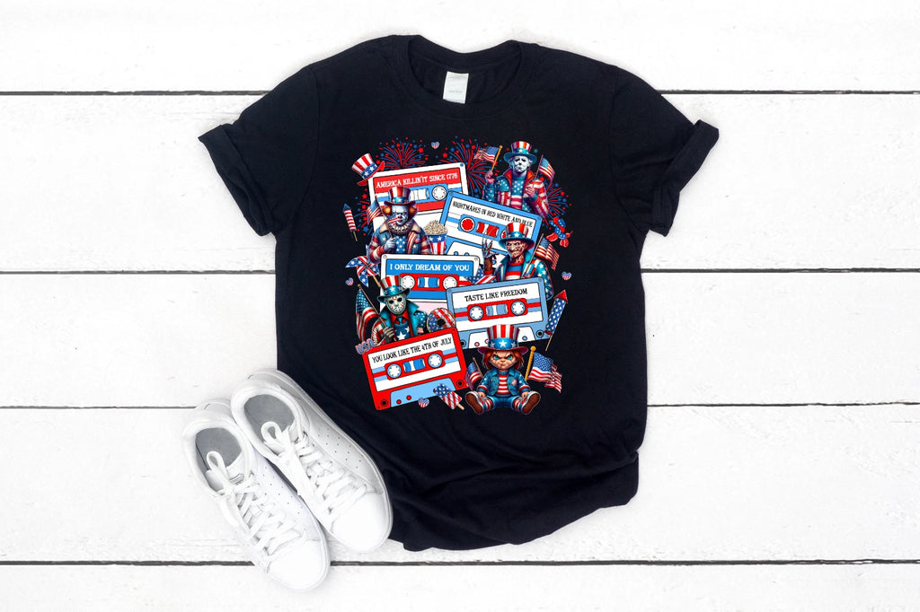 July 4th Horror T-Shirt~Unisex Bella Canvas~Brand New