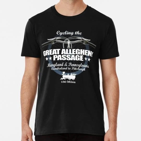 Great Allegheny Passage H2 Size S to 5XL Made in the USA T-Shirt
