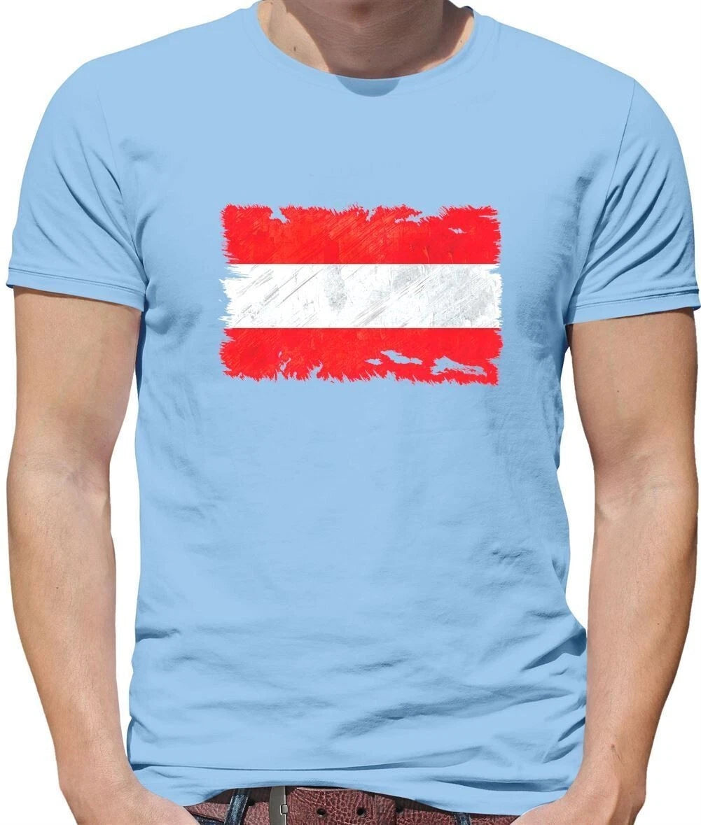 Grunge Flag of Austria - Men's T-Shirt - Vienna Flag of Austria