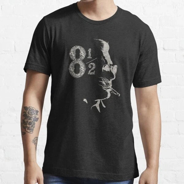Fellini 8 and a Half T-Shirt Retro Italian Cinema Film Graphic Tee Unisex Gift