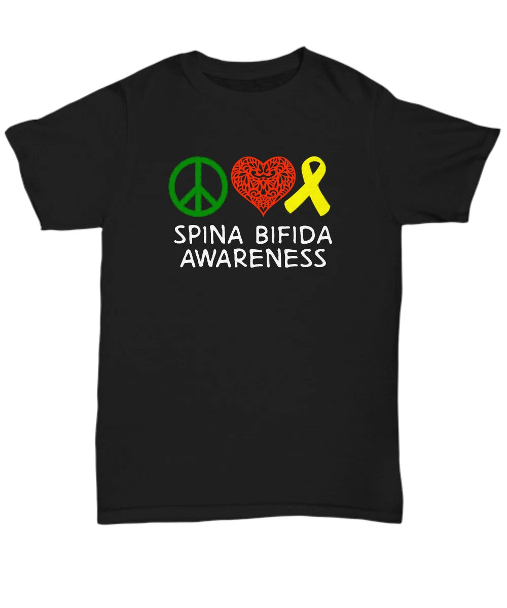 Spina Bifida Awareness Shirt Gift for Spina Bifida Warrior I Wear Yellow Survior