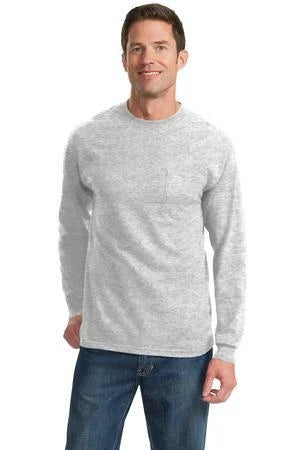 PC61LSPT Port & Company Tall Long Sleeve Essential Pocket