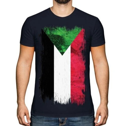 Sudan Grunge Flag T-Shirt As-Sudan Football Sudanese Jersey Gift