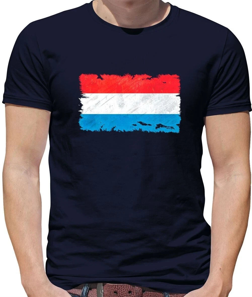 Luxembourg Grunge Style Drapeau - T-Shirt - Pays Amour Live Ville