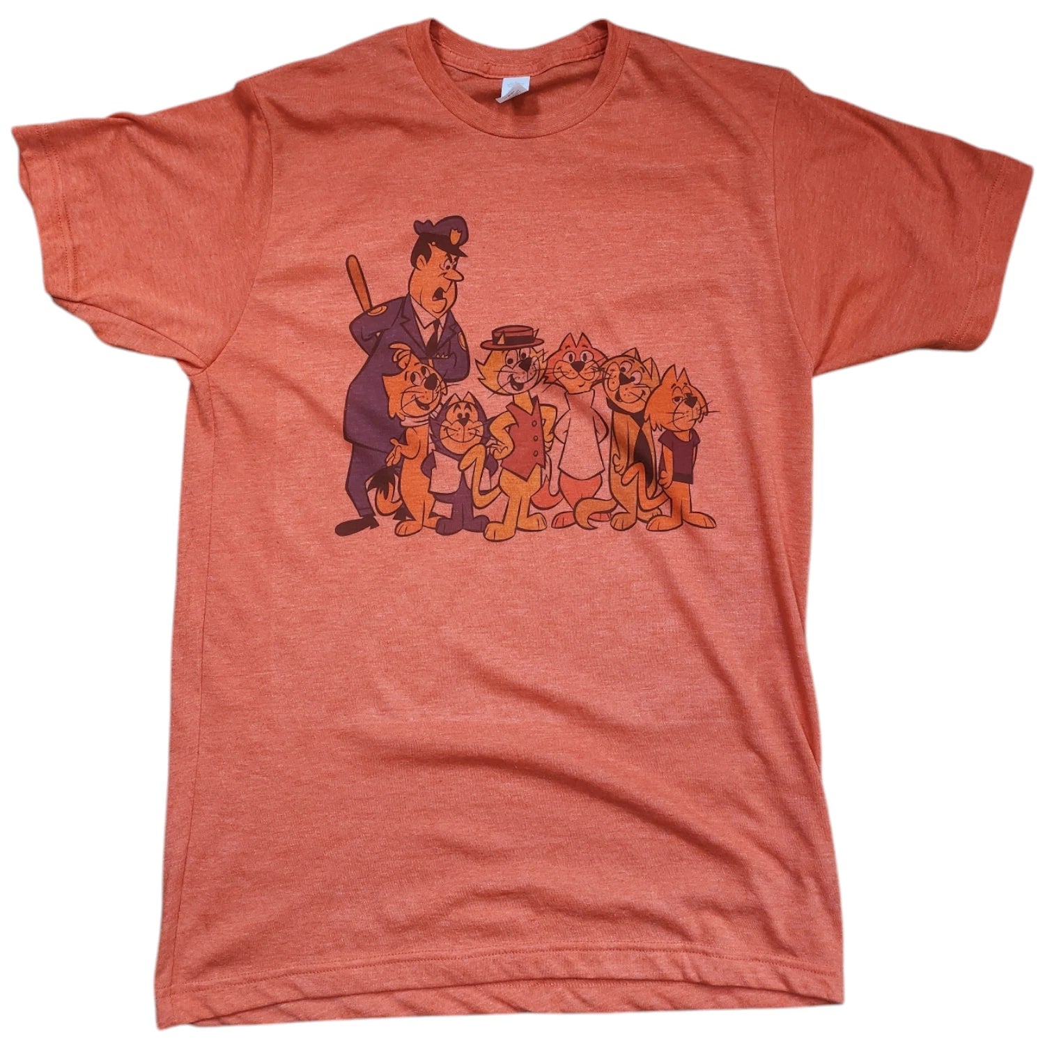 Men's 1961 Top Cat, Gato i su pandilla T-shirt color vintage orange New gift