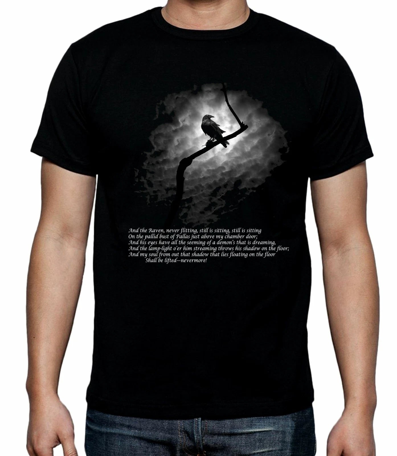 Edgar Allan Poe The Raven Men's T-Shirt - Goth Gothic