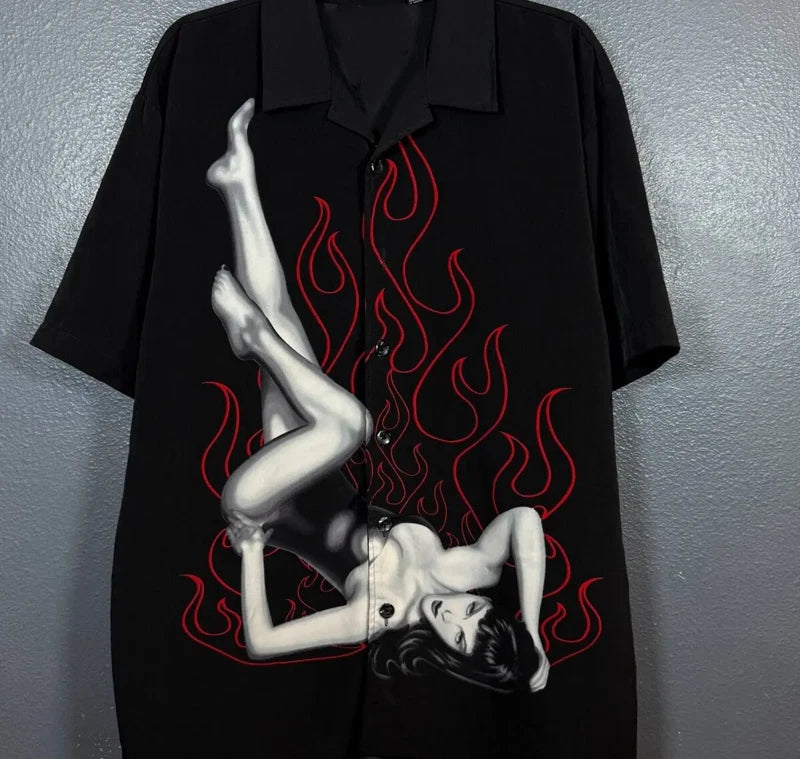 Bettie Page 3D HAWAII SHIRT All sizes S to 6XL 1F2090
