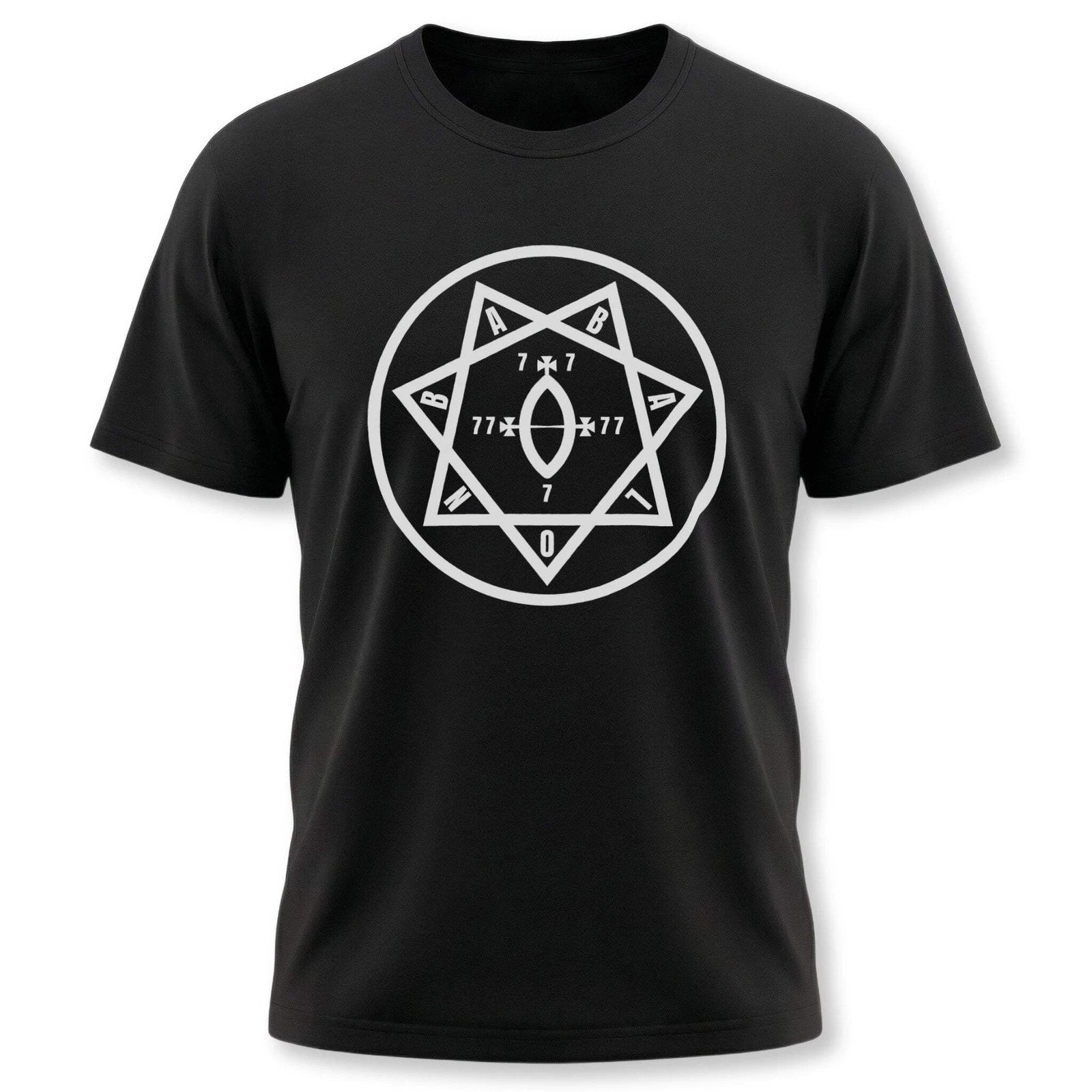Star of Babalon Thelema 777 Crowley T-Shirt | Thelemic Seal Graphic Tee