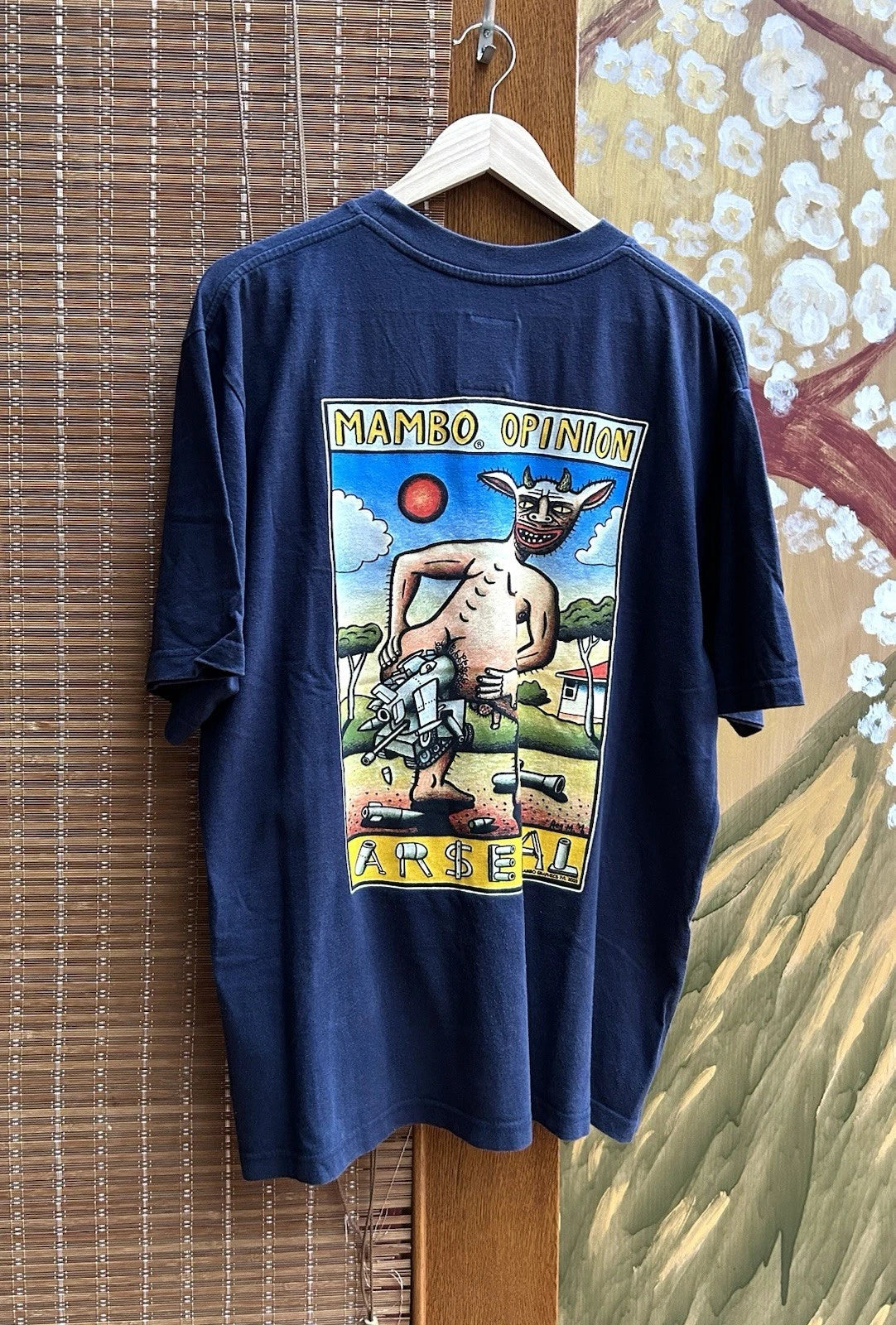 Vintage 2003 Mambo Loud Shirt Opinion Arsenal T-Shirt Size L