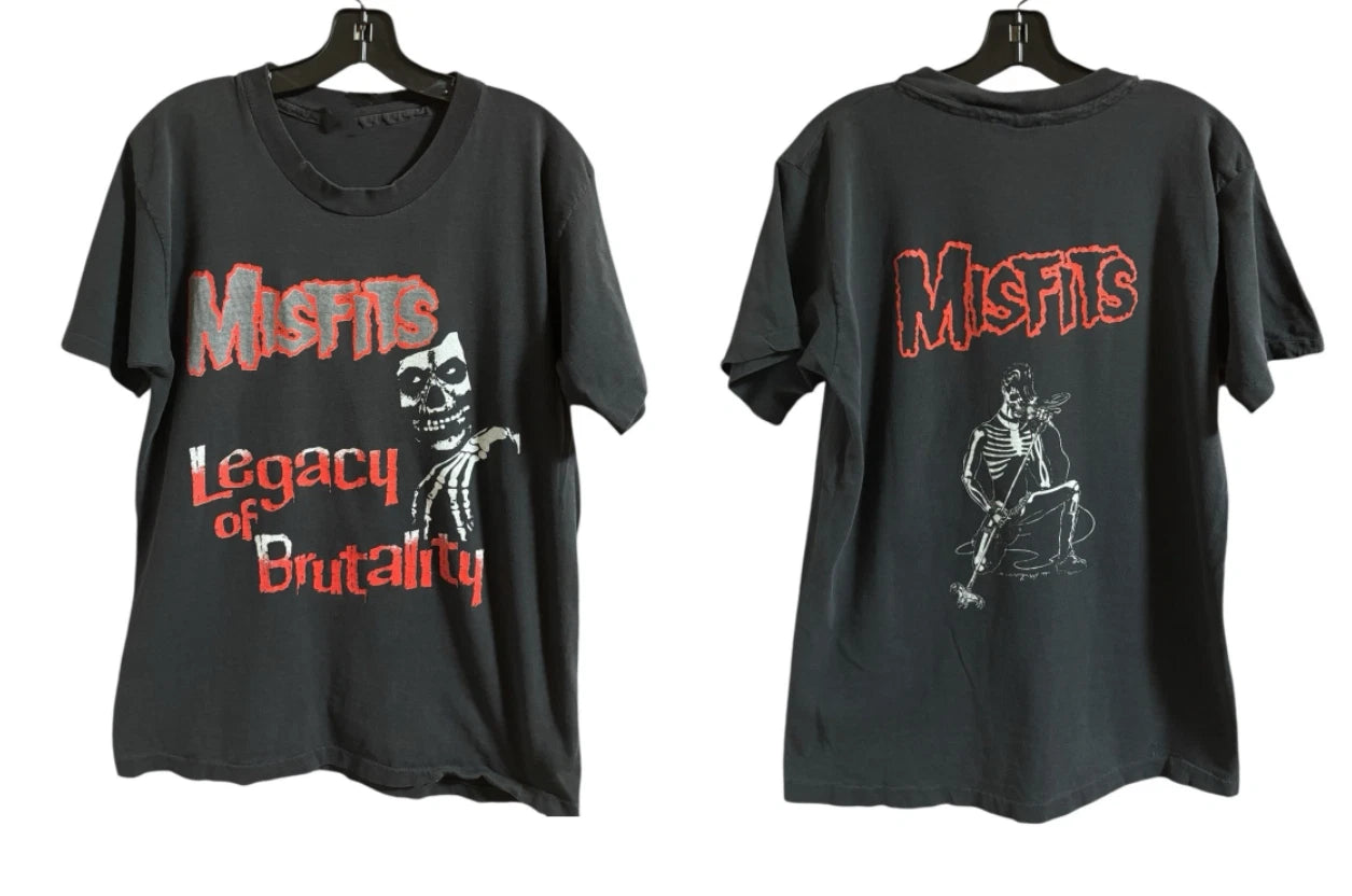 Vintage Misfits Legacy of Brutality T-Shirt Backstage Pass Giant Tag