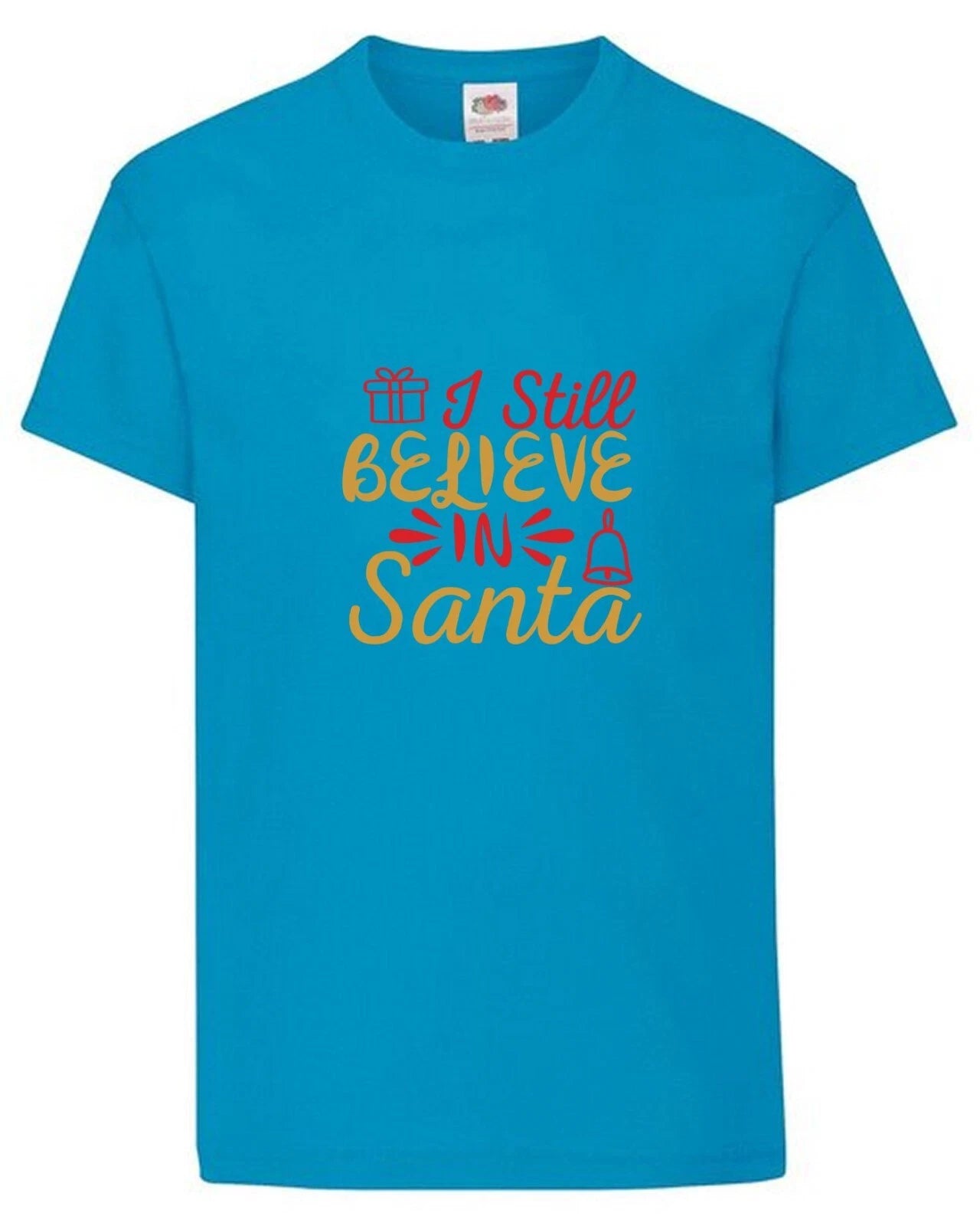 Merry Christmas Santa Believe Children's Teens T Shirt Various Colours And Sizes